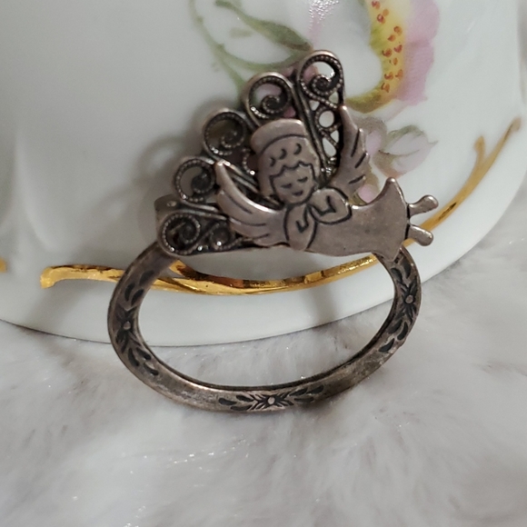 Kat's Kreations Jewelry - KAT'S CREATIONS Nurse Angel silver tone pin scarf lapel scrubs
